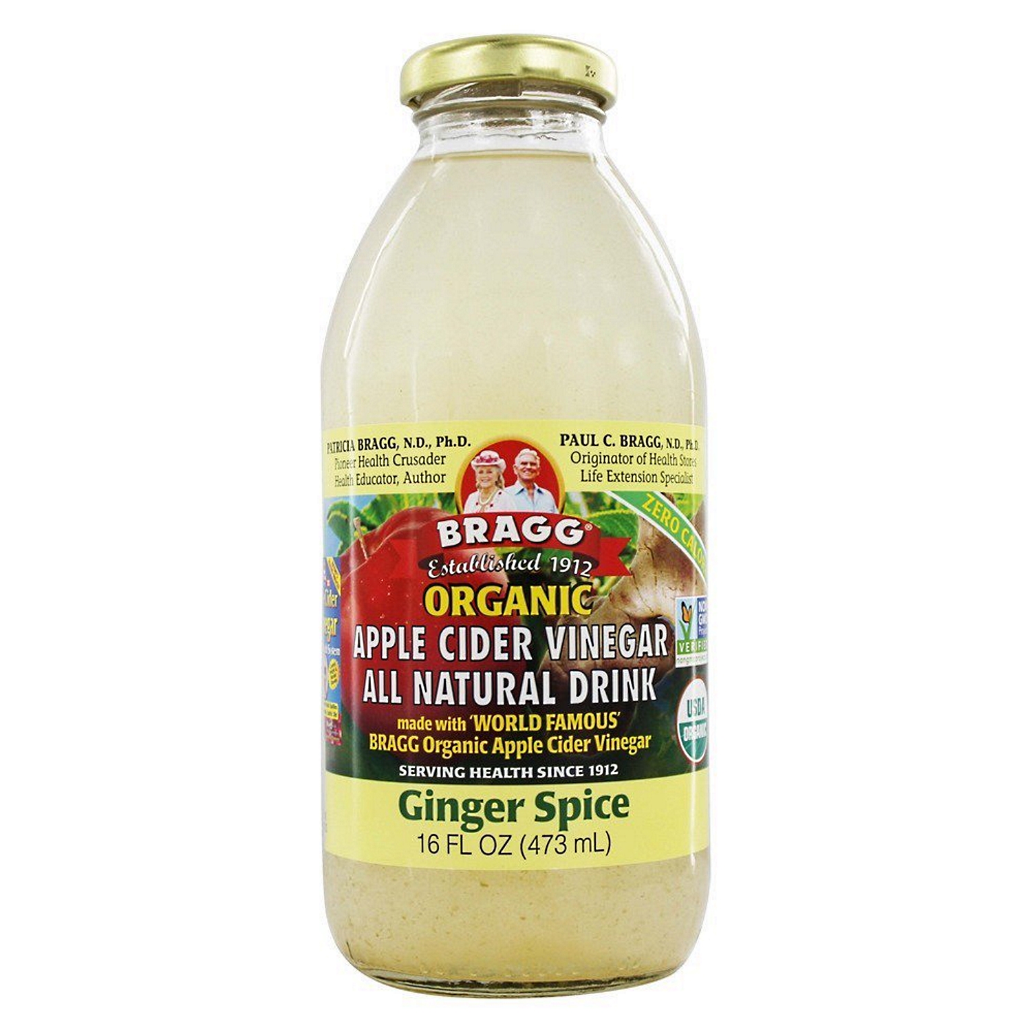 Bragg Organic Apple Cider Vinegar Drink, Ginger, 16 Fluid Ounce | Holly  Hill Vitamins