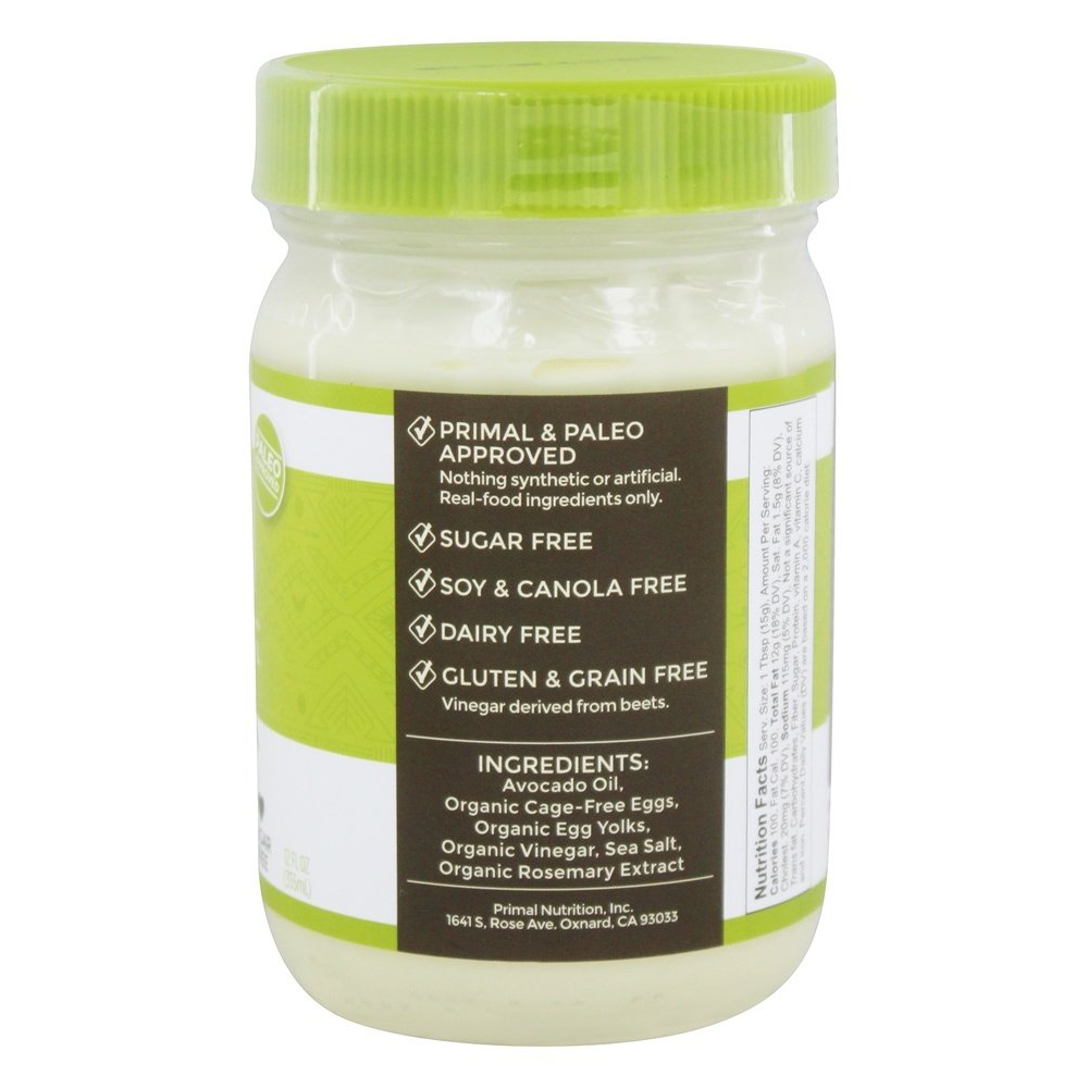 Primal Kitchen Mayo Made with Avocado Oil, 12 Ounces | Holly Hill Vitamins