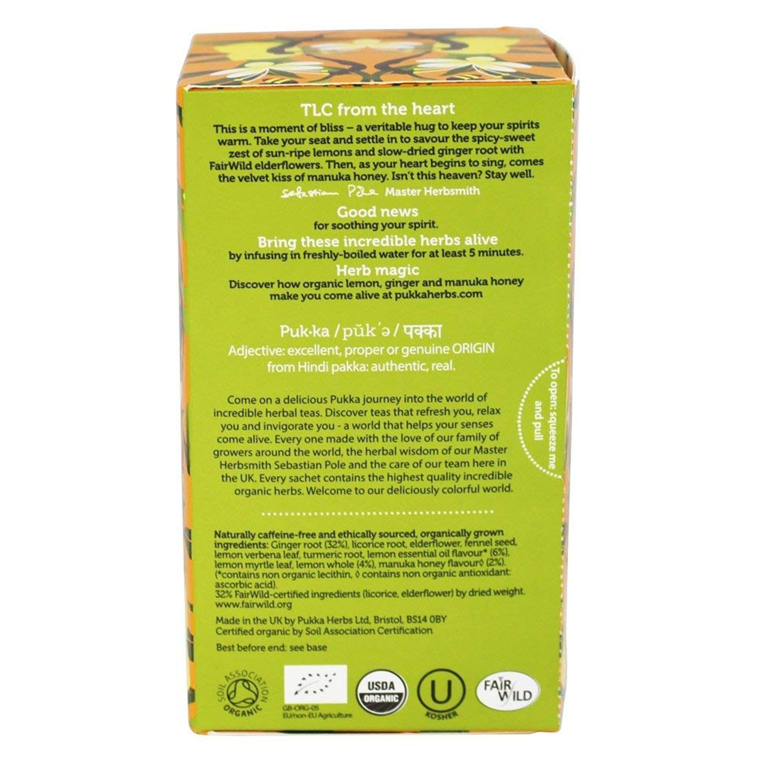 Organic Ayurvedic 3 Ginger Herbal Tea Pukka - Pukka herbs