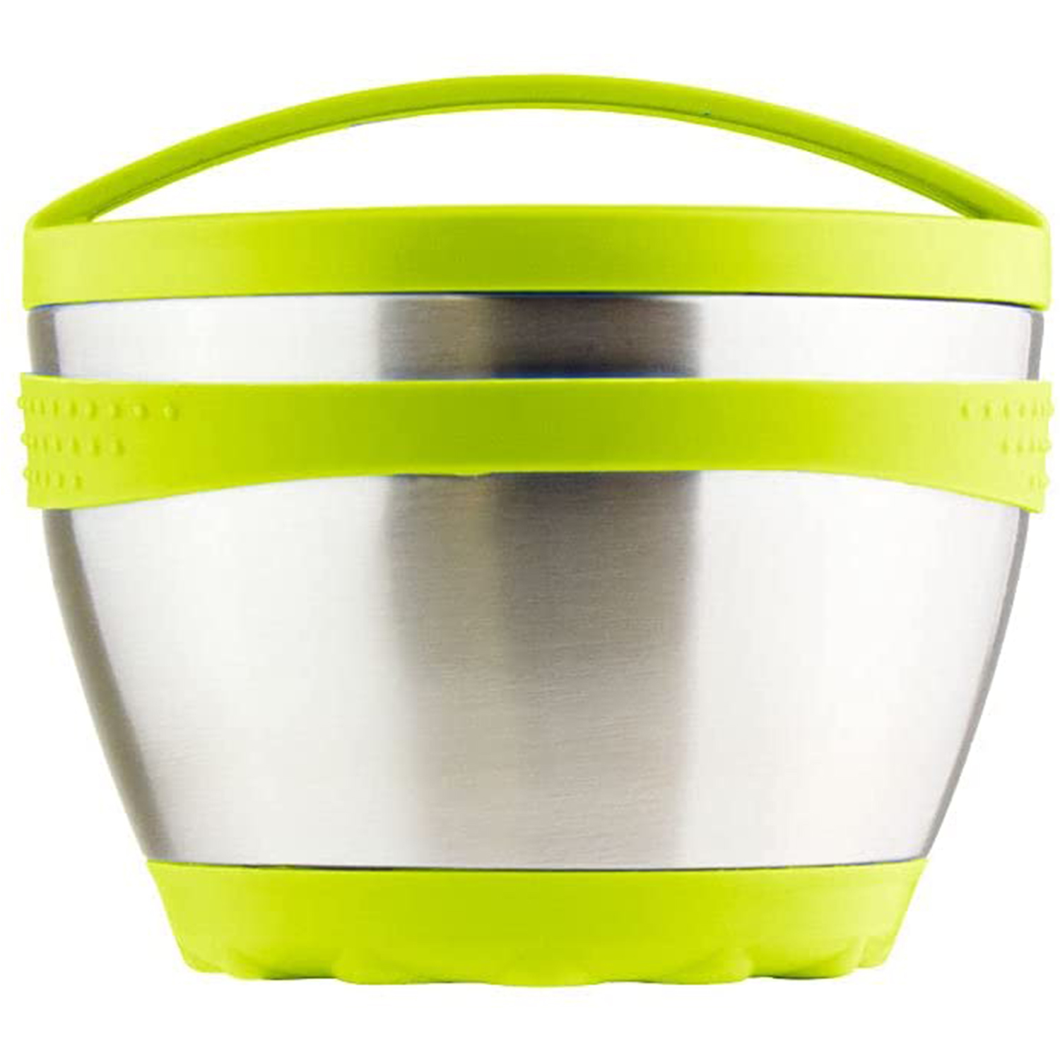 Kid Basix Safe Bowl, Reusable Stainless Steel Thermos Container for Hot &  Cold Food Storage, Dishwasher Safe, Lime, One 16 Ounce Bowl